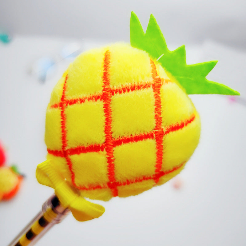 Wholesale Plush Fruit Plastic Neutral Pens